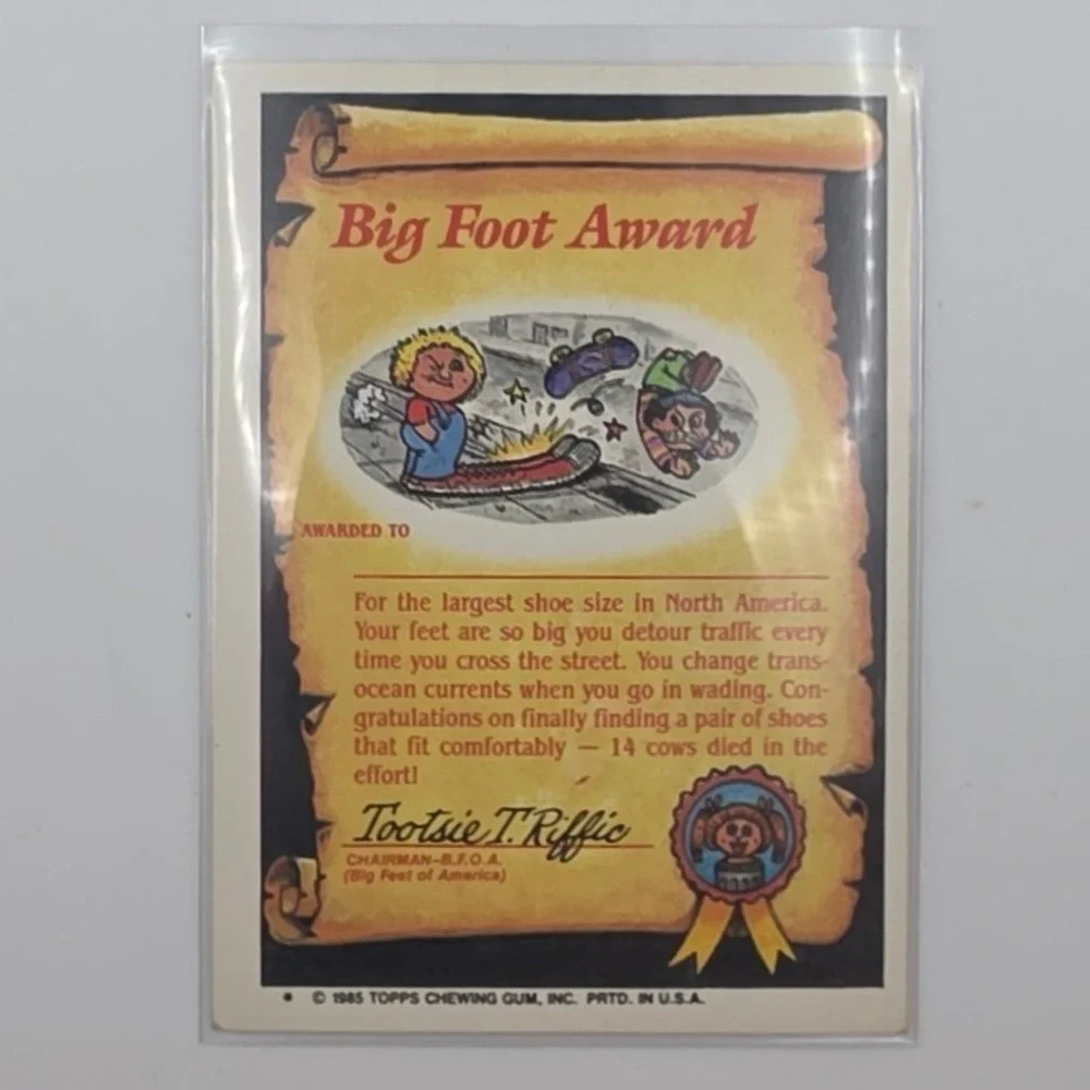 Topps Garbage Pail Kids OS2 Janet Planet Fair 63b